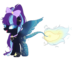 Size: 620x500 | Tagged: safe, artist:gihhbloonde, oc, oc only, pegasus, pony, bow, eyelashes, female, hair bow, pegasus oc, simple background, solo, transparent background