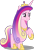 Size: 1024x1498 | Tagged: safe, artist:decprincess, princess cadance, alicorn, pony, g4, .svg available, crown, female, hoof shoes, jewelry, mare, raised hoof, regalia, simple background, smiling, solo, transparent background, vector