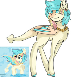Size: 1500x1500 | Tagged: safe, artist:teonnakatztkgs, oc, oc only, bat pony, pony, bat pony oc, bat wings, duo, female, jewelry, looking back, mare, necklace, pearl necklace, simple background, white background, wings