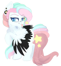Size: 2355x2547 | Tagged: safe, artist:malicious-demi, oc, oc only, pegasus, pony, :p, high res, pegasus oc, simple background, solo, tongue out, transparent background, wings