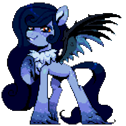 Size: 640x640 | Tagged: safe, artist:hikkage, oc, oc only, oc:tundra, pony, blue, fluffy, gif, non-animated gif, simple background, solo, transparent background