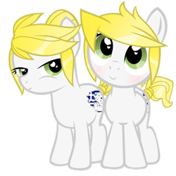 Size: 894x894 | Tagged: safe, oc, pony, greece, nation ponies, ponified, siblings, simple background, transparent background, twins