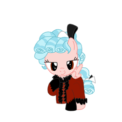 Size: 1280x1281 | Tagged: safe, artist:chanyhuman, cozy glow, pegasus, pony, g4, 101 dalmatians, antagonist, clothes, cosplay, costume, crossover, cruella de vil, female, filly, foal, fur coat, repost, simple background, smiling, smirk, solo, transparent background, vector, villainess