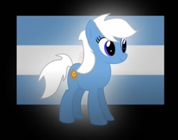 Size: 720x568 | Tagged: artist needed, safe, oc, oc only, pony, argentina, flag, nation ponies, ponified, solo, sun