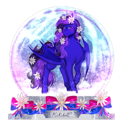 Size: 2500x2500 | Tagged: safe, artist:bunnari, oc, oc only, bat pony, pony, female, high res, mare, simple background, snow globe, solo, transparent background