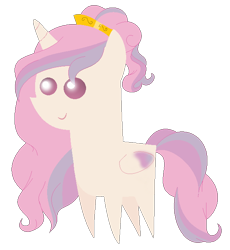 Size: 596x648 | Tagged: safe, artist:gihhbloonde, oc, oc only, alicorn, pony, alicorn oc, base used, eyelashes, female, horn, magical lesbian spawn, mare, offspring, parent:fluttershy, parent:princess celestia, pointy ponies, simple background, smiling, solo, transparent background, wings