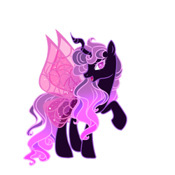 Size: 1280x1280 | Tagged: safe, artist:elementbases, artist:just-silvushka, oc, oc only, pony, base used, eyelashes, female, interspecies offspring, magical lesbian spawn, mare, offspring, parent:queen chrysalis, parent:twilight sparkle, simple background, solo, transparent background