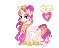 Size: 1280x1040 | Tagged: safe, artist:elementbases, artist:just-silvushka, oc, oc only, pony, unicorn, base used, eyelashes, female, hoof shoes, horn, magical lesbian spawn, mare, offspring, parent:fleur-de-lis, parent:princess cadance, simple background, solo, transparent background, unicorn oc