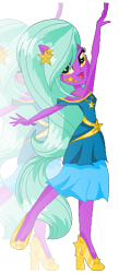 Size: 262x600 | Tagged: safe, artist:gihhbloonde, oc, oc only, equestria girls, g4, base used, clothes, eyelashes, female, high heels, shoes, simple background, skirt, smiling, solo, transparent background