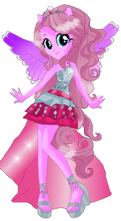 Size: 330x604 | Tagged: safe, artist:gihhbloonde, oc, oc only, oc:music melody, equestria girls, g4, base used, equestria girls-ified, eyelashes, feet, female, high heels, open-toed shoes, ponied up, shoes, simple background, solo, toes, transparent background, wings