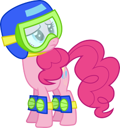 Size: 3000x3191 | Tagged: safe, artist:cloudy glow, pinkie pie, earth pony, pony, g4, maud pie (episode), .ai available, female, full body, high res, looking back, mare, pink mane, pink tail, simple background, solo, standing, tail, transparent background, vector