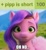 Size: 500x548 | Tagged: safe, edit, edited screencap, screencap, pipp petals, pegasus, pony, derpibooru, g5, my little pony: a new generation, adorapipp, cute, female, mare, meta, milestone, oh no, pipp is short