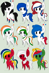 Size: 620x912 | Tagged: safe, artist:xxnitrofuryxx, pony, central africa, comoros, honduras, india, japan, nation ponies, netherlands, niger, panama, ponified, south korea