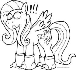 Size: 565x522 | Tagged: safe, artist:eddsworld, fluttershy, pegasus, pony, g4, clothes, socks