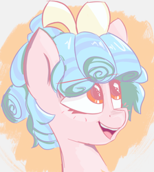 Size: 688x768 | Tagged: safe, artist:coffeeponee, cozy glow, g4, bow, cozybetes, cute, female, filly, hair bow, happy, smiling