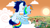 Size: 1280x720 | Tagged: safe, artist:mlplary6, rainbow dash, soarin', pegasus, pony, g4, backwards cutie mark, boyfriend and girlfriend, cloud, female, male, ponyville, ponyville town hall, ship:soarindash, shipping, sitting, straight, sun, sunset