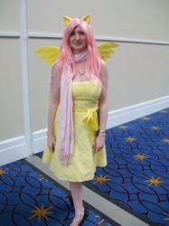 Size: 2048x2732 | Tagged: safe, artist:rjth, fluttershy, human, g4, breasts, clothes, cosplay, costume, high res, irl, irl human, katsucon, katsucon 2013, photo, solo