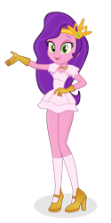 Size: 1080x2162 | Tagged: safe, artist:bomberchif, artist:grapefruit-face, pipp petals, equestria girls, g4, g5, my little pony: a new generation, base used, clothes, dress, equestria girls-ified, g5 to equestria girls, g5 to g4, generation leap, gloves, happy, high heels, kneesocks, looking at you, shoes, show accurate, simple background, skinny pipp, socks, solo, stockings, transparent background