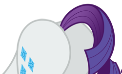 Size: 2771x1671 | Tagged: safe, rarity, pony, unicorn, g4, butt, face down ass up, plot, rearity, simple background, solo, transparent background