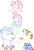 Size: 776x1133 | Tagged: safe, artist:dsstoner, fancypants, flam, pinkie pie, earth pony, pony, unicorn, g4, coloring, comic, cute, drawing, text