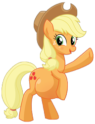 Size: 6000x7800 | Tagged: safe, artist:xniclord789x, applejack, earth pony, pony, g4, belly, big belly, blushing, female, freckles, hat, looking at you, mare, mommajack, open mouth, open smile, preggo jack, pregnant, rearing, simple background, smiling, solo, transparent background, underhoof