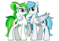 Size: 2000x1400 | Tagged: safe, artist:benzayngcup, oc, oc:baikluay, earth pony, pegasus, pony, 2022 community collab, derpibooru community collaboration, simple background, transparent background