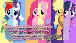 Size: 1280x720 | Tagged: safe, artist:philsterman, applejack, fluttershy, pinkie pie, rainbow dash, rarity, twilight sparkle, earth pony, pegasus, pony, unicorn, g4, magical mystery cure, applejack (male), bubble berry, bubblini davinci berry, butterscotch, cover, dusk shine, elusive, genderbent reenactment, group, male, music, my little colt, pinkamena diane pie, rainbow blitz, reenactment, reference, rule 63, song, stallion, what my cutie mark is telling me, youtube, youtube link, youtuber