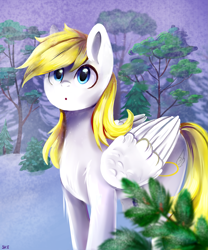 Size: 2501x3001 | Tagged: safe, artist:ske, oc, oc only, pegasus, pony, commission, high res, solo, tree, tree branch, winter