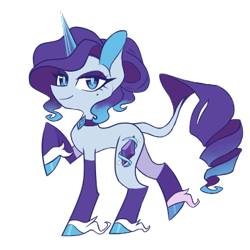 Size: 380x380 | Tagged: safe, artist:s-grunge, part of a set, rarity, pony, unicorn, g4, alternate cutie mark, alternate design, choker, eyelashes, eyeshadow, female, looking at you, makeup, mare, redesign, simple background, solo, transparent background
