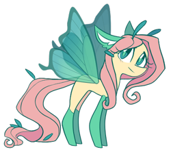 Size: 450x400 | Tagged: safe, artist:s-grunge, part of a set, fluttershy, g4, alternate design, antennae, cute, daaaaaaaaaaaw, female, flutterfly, insect wings, looking up, mare, shyabetes, simple background, solo, transparent background, wings