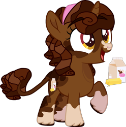Size: 1845x1859 | Tagged: safe, artist:rickysocks, oc, oc only, oc:cocoa butter, pony, female, filly, foal, offspring, parent:button mash, parent:sweetie belle, parents:sweetiemash, simple background, solo, transparent background, unicotn