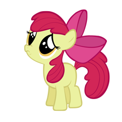 Size: 2000x2000 | Tagged: safe, artist:jazzwolf14, apple bloom, earth pony, pony, friendship is magic, g4, adorabloom, apple bloom's bow, bow, cute, daaaaaaaaaaaw, female, filly, foal, frown, full body, hair bow, high res, nose wrinkle, puppy dog eyes, red mane, red tail, sad, sadorable, simple background, solo, standing, tail, transparent background, vector
