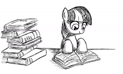 Size: 1861x1129 | Tagged: safe, artist:nightshadow154, twilight sparkle, pony, g4, book, reading, solo, traditional art