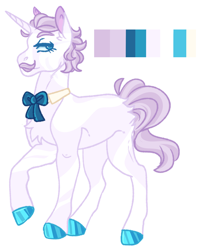 Size: 1600x2000 | Tagged: safe, artist:cactiflowers, oc, pony, unicorn, bowtie, chest fluff, facial hair, male, moustache, reference, simple background, solo, stallion, white background