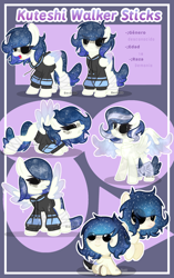 Size: 960x1528 | Tagged: safe, artist:plinckyctt, oc, oc only, pegasus, pony, baby, baby pony, black sclera, clothes, ethereal mane, female, mare, pegasus oc, reference sheet, starry mane, translation request, wings