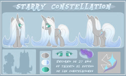 Size: 1280x769 | Tagged: safe, artist:plinckyctt, oc, oc only, pony, unicorn, female, hair over one eye, horn, mare, reference sheet, unicorn oc