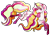 Size: 2809x2042 | Tagged: safe, artist:oneiria-fylakas, oc, oc:pink pepper, pony, unicorn, female, high res, mare, rainbow power, simple background, solo, transparent background