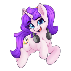 Size: 2500x2500 | Tagged: safe, artist:rivin177, oc, oc:rivin, pony, unicorn, 2022 community collab, derpibooru community collaboration, headphones, high res, png, simple background, solo, transparent background