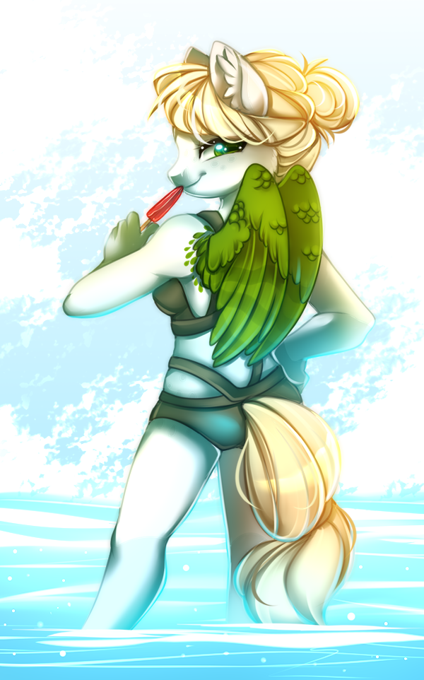 Safe Artist Cabbage Arts Oc Oc Only Pegasus Anthro