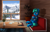 Size: 5100x3300 | Tagged: safe, artist:supermoix, oc, oc only, oc:supermoix, pegasus, pony, beautiful, cabin, clothes, cloud, couch, day, folded wings, forest, indoors, lidded eyes, male, mountain, scenery, sky, smiling, snow, solo, stallion, sweater, table, tree, window, wings