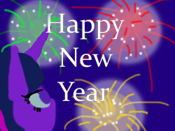 Size: 1000x750 | Tagged: safe, artist:assertiveshypony, twilight sparkle, pony, unicorn, g4, digital art, fireworks, happy new year, holiday, night