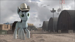 Size: 3840x2160 | Tagged: safe, artist:chacek757, oc, earth pony, pony, 3d, hat, high res, male, solo, source filmmaker, stallion