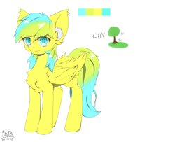 Size: 3200x2600 | Tagged: safe, artist:陌路, oc, oc only, oc:nature guard, pegasus, pony, chest fluff, female, high res, pegasus oc, reference sheet, simple background, smiling, solo, standing, white background