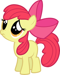 Size: 1999x2491 | Tagged: safe, artist:ready2fail, apple bloom, earth pony, pony, friendship is magic, g4, apple bloom's bow, bow, cute, female, filly, foal, hair bow, nose wrinkle, sad, sadorable, simple background, solo, transparent background, vector