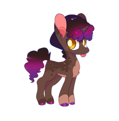 Size: 1428x1454 | Tagged: safe, artist:moccabliss, oc, oc only, oc:mocha bean, pony, unicorn, chibi, female, mare, simple background, solo, tongue out, transparent background