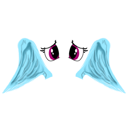 Size: 768x768 | Tagged: safe, artist:alostcarolean, rainbow dash, pegasus, pony, fanfic:impennate, g4, fanfic, fanfic art, fanfic cover, floating wings, simple background, solo, transparent background, wings, worried