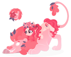 Size: 1920x1536 | Tagged: safe, artist:kabuvee, oc, oc only, big cat, earth pony, lion, pony, female, magic, mare, simple background, solo, transparent background