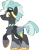 Size: 1280x1654 | Tagged: safe, artist:rohans-ponies, thunderlane, pony, g4, alternate design, deviantart watermark, goggles, male, obtrusive watermark, side view, simple background, smiling, solo, stallion, transparent background, watermark, wide eye