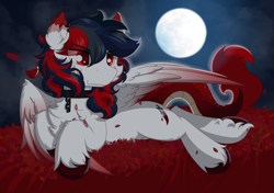 Size: 2937x2072 | Tagged: safe, alternate version, artist:焰心fireworks, oc, oc only, dracony, dragon, hybrid, pegasus, pony, cheek fluff, chest fluff, dragon tail, high res, solo, tail