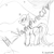 Size: 2048x2048 | Tagged: safe, artist:lil_vampirecj, oc, oc only, oc:cj vampire, earth pony, pony, fur, high res, hoof fluff, hooves, ice, looking up, obtrusive watermark, pine tree, progress, sketch, smiling, snow, snowfall, snowflake, solo, tree, unshorn fetlocks, watermark, winter, wip